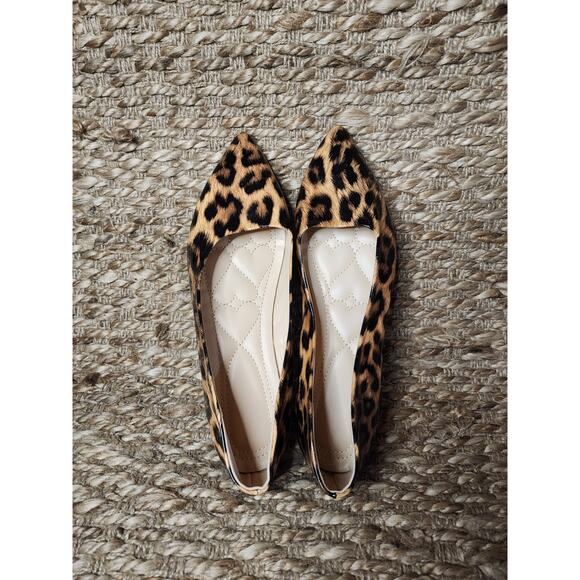 Womens Ladies Fashion Pointy Toe Low Heel Flats Leopard Print Shoes CN-42, US 10 - Picture 9 of 11